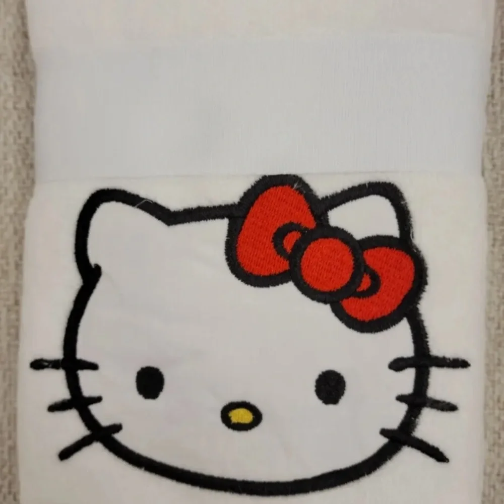 Set of 3 Sanrio Hello Kitty 2pk Hand Towels Printed White, Red, Strawberry RARE